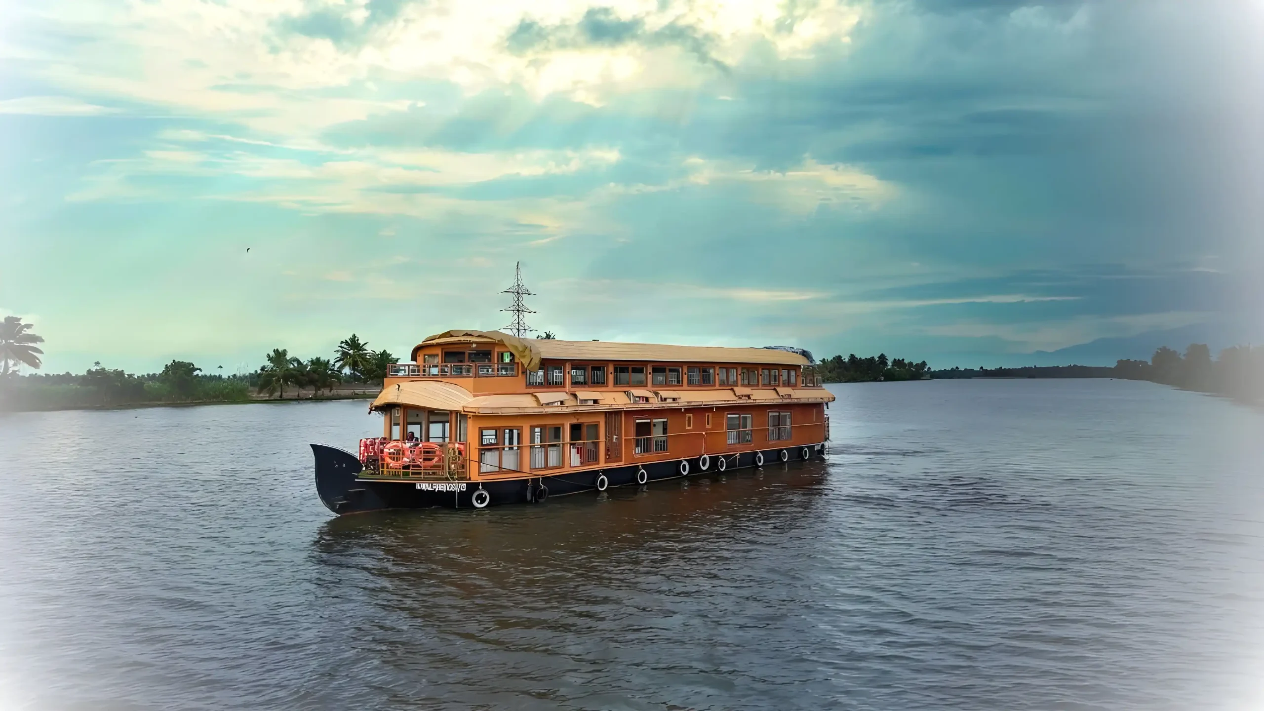 a luxury houseboat in alleppey backwater