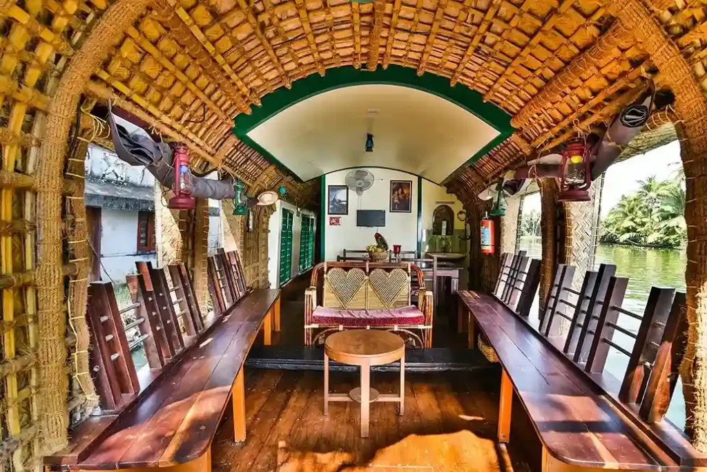 interior of a shared houseboat